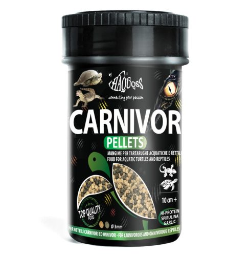 Haquoss | Carnivor Pellets | Granulátum húsevő és mindenevő hüllőknek - 250 ml