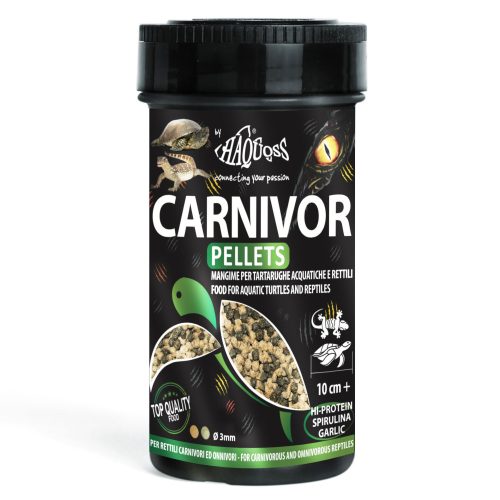 Haquoss | Carnivor Pellets | Granulátum húsevő és mindenevő hüllőknek - 1000 ml