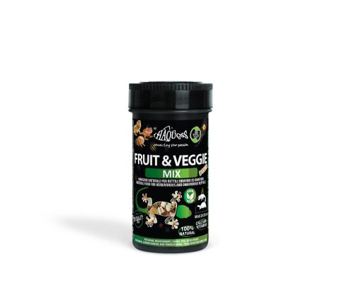 Haquoss | Fruit&Veggie Mix Dried | Szárított gyümölcs és zöldség mix növény-és mindenevő hüllőknek - 250 ml