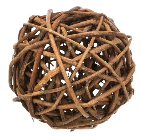 Trixie Wicker Ball | Játék (fonott labda) nyulak és tengerimalacok részére - 10 cm