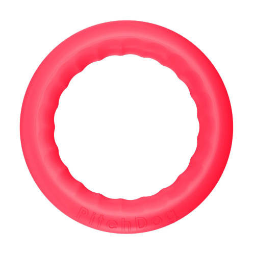 PitchDog Safe And Durable Fetch Ring For Dogs | Játék (karika,pink) kutyák részére - 20 cm