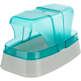   Trixie Sand Bath | Fürdőhomok tartó (szürke,türkíz) kistestű rágcsálók részére - 17x10x10 cm