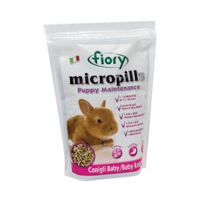   Fiory | Micropills Puppy Maintenance (rabbits) | Teljes értékű eledel, bébi törpenyulak számára - 850 g