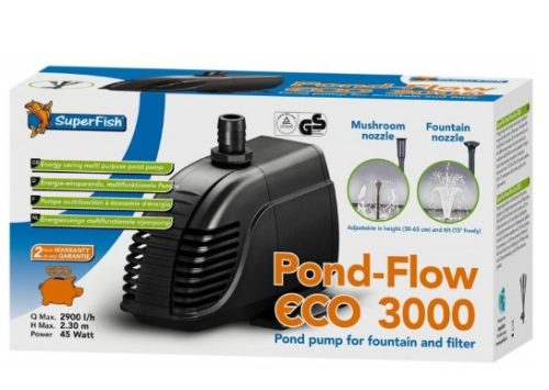 SuperFish | POND FLOW ECO | Energiatakarékos tószivattyú - 3000