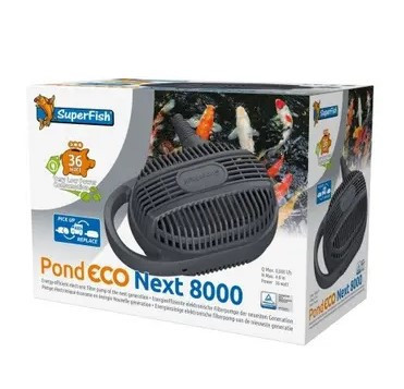 SuperFish | POND ECO NEXT | Energiatakarékos, szűrűtápláló és szivattyú - 8000-36W