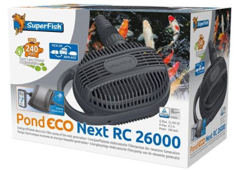 SuperFish | POND ECO NEXT | Eergiatakarékos, szűrőtápláló szivattyú - 26.000-240W