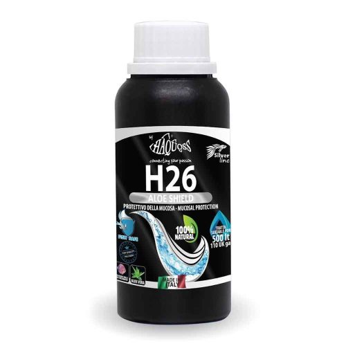 Haquoss | H26 Aloe Shield | Természetes készítmény a halak nyálkahártyájának védelmére és a vízminőség javítására édesvízi akváriumokban – 100 ml