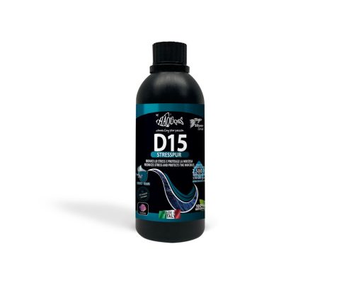 Haquoss | D15 - STRESSPUR FRESHWATER | Stresszcsökkentő és immunerősítő készítmény édesvízi akváriumokhoz - 250 ml