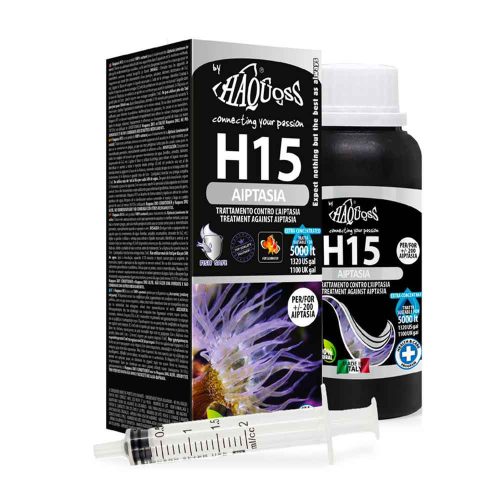 Haquoss | H15 Aiptasia | 100% természetes készítmény Aiptasia eltávolítására tengeri akváriumokban – 100 ml