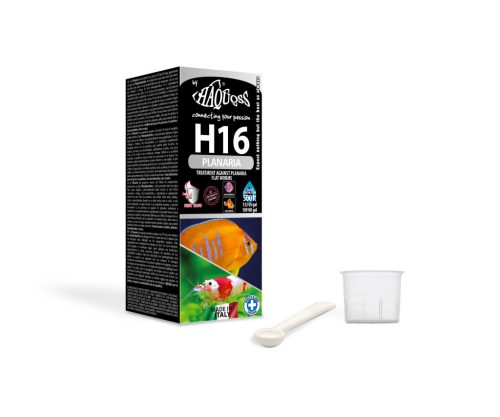 Haquoss | H16 Planaria Flat Worms | Planáriákat és más nem kívánt laposféreg eltávolító - 50 g