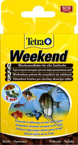 Tetra | Weekend | Sticks | Lassan oldódó, speciális táplálék | Díszhalak számára - 10 db tabletta