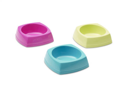 SAVIC Nibble Plastic Bowl | Műanyag tál (vegyes színekben) törpenyulak részére - 16x16x5,5 cm