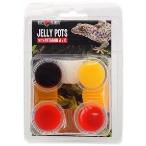   Repti Planet Jelly Pots | Vegyes ízű vitaminos zselé táp gekkók részére - 8 x 16 g