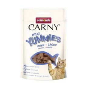  Animonda | CARNY Yummies - jutalomfalat - felnőtt macskák részére -csirkés, lazac  - 50g