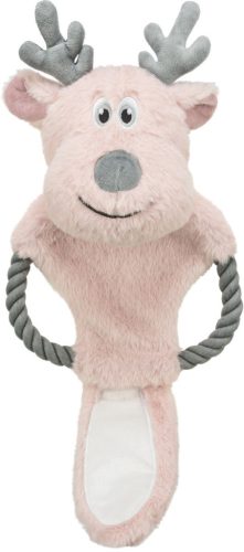 Trixie | Xmas reindeer with rope-Xmas játék Plüss szarvas kötélen - 47cm