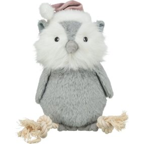   Trixie Xmas | Owl with Rope plüss-játék – 31 cm, karácsonyi kollekció