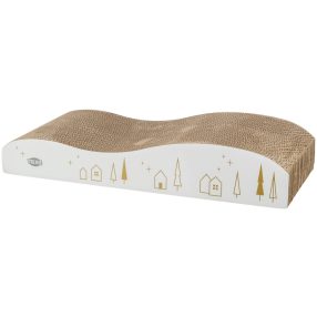 Trixie | Xmas karton kaparó - fehér/arany - 43,5x8x20cm