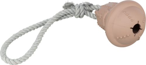 Trixie Xmas | Csengő kötélen – natúr gumi/kötél, 12 / 36 cm, bézs