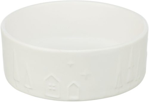 Trixie Xmas | Kerámia tál – 1,4 l / 20 cm, fehér, karácsonyi mintával
