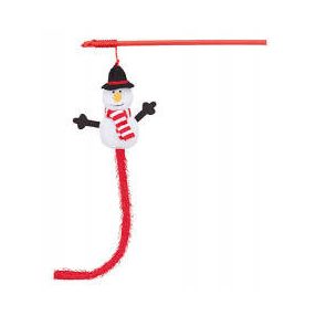   Trixie | Xmas Snowmen Play Rods | Macskapeca (hóember) macskák részére - 31 cm