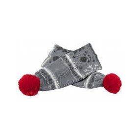   Trixie | Xmas Schal | Kötött sál (szürke,mintás) kutyák részére (S) - 50 cm