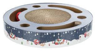 Trixie Xmas | Scratching Drum játékkal – Ø 33 cm × 5,5 cm, karácsonyi kollekció