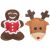 Trixie Xmas | Elk & Gingerbread figura – 8 cm, 2 db, macskajáték karácsonyi kollekció