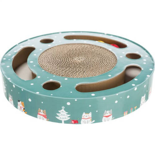 Trixie Xmas | Kaparódob játék – Ø 33 cm × 5,5 cm, karácsonyi kollekció