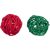 Trixie Xmas rattan labda csengővel – 2 db, Ø 4 cm