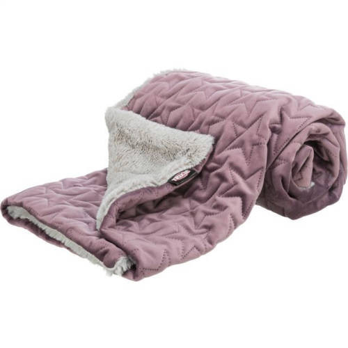 Trixie Estelle Blanket – takaró (bordó/berry‑szürke) 100×70 cm
