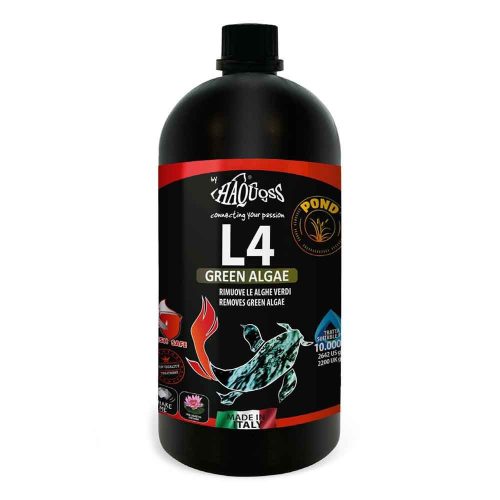 Haquoss | L4 GREEN ALGAE | – Zöldalga-eltávolító szer kerti tavakhoz – 2,5 liter