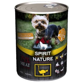   Spirit of Nature | Hypoallergenic | Felnőtt kutyáknak | Konzerv | Strucc - 415 g