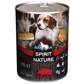   Spirit of Nature | Hypoallergenic | Felnőtt kutyáknak | Konzerv | Vaddisznó - 415 g