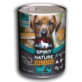   Spirit of Nature | Hypoallergenic | Kölyök kutyáknak | Konzerv | Bárány és nyúl - 415 g