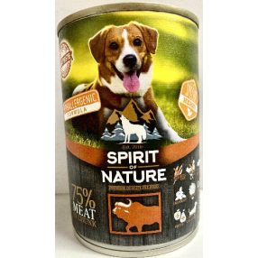   Spirit of Nature Hypoallergenic Dog Buffalo | Gabonamentes hipoallergén nedvestáp bivalyhússal felnőtt kutyák részére – 415 g