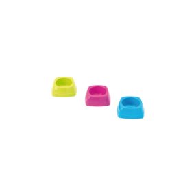   SAVIC Nibble Plastic Bowl | Műanyag tál (vegyes színekben) tengerimalacok részére - 12x12x4,5 cm