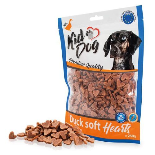 KidDog | Duck Soft Flakes - Kacsahús szívecske kutyák részére - 250g