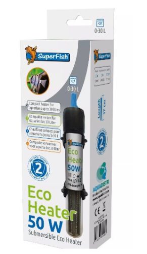 SuperFish | ECO HEATER 50 W 0-30 L | Akvárium fűtő - 17 cm