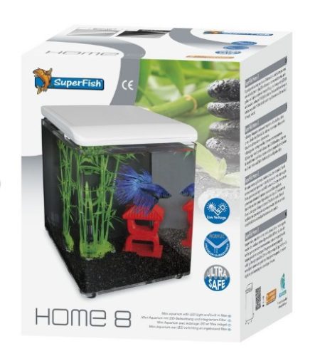 SUPERFISH | HOME 8 AQUARIUM WHITE | Avárium, fehér színben - 8 L