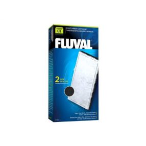  Fluval "U2" Poly/Carbon Cartridge | Szűrőbetét (Fluval U2 belső szűrőhöz) - 2 db