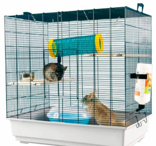 SAVIC Chichi 2 | Magasított prémium ketrec csincsillák és mókusok számára – 80 × 50 × 80 cm