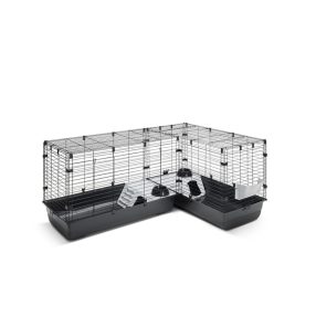   SAVIC Cubix Corner | Moduláris sarokketrec nyulak és tengerimalacok számára – 146 × 50 × 63,5 cm
