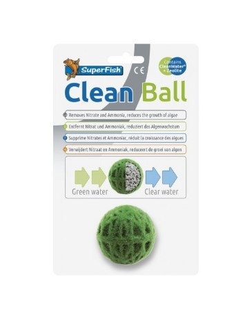 SUPERFISH | CLEAN BALL | Mohagolyó, aktív szénnel és zeolittal