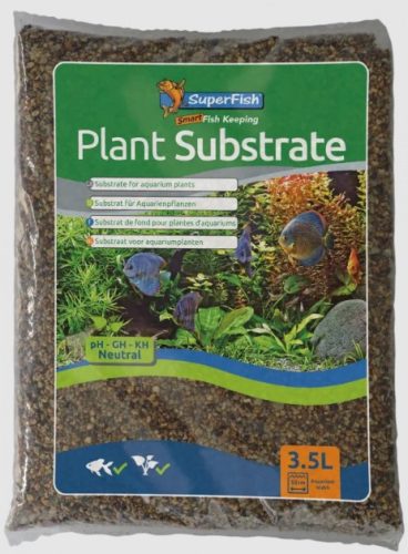 SUPERFISH | AQUA PLANT SUBSTRATE | Tápanyagokban gazdag, növényi talaj - 3,5 L