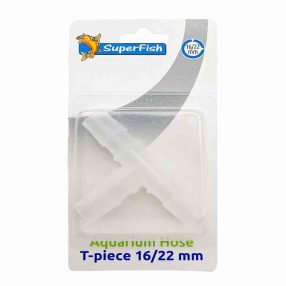 SuperFish Aquarium Hose T Piece 16/22 mm - T csatlakozó
