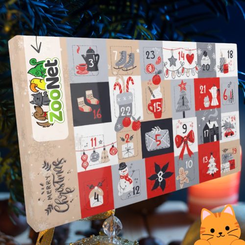 Adventi naptár macskáknak – Egyedileg összeállított karácsonyi finomságválogatás - 480 g