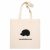 I Am Hedgehog Fan | Prémium pamutvászon táska sündisznó grafikával – 40x40 cm - Fehér
