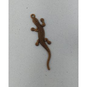   Antik Gyík Medál – Bronz hatású hüllős ékszeralkatrész