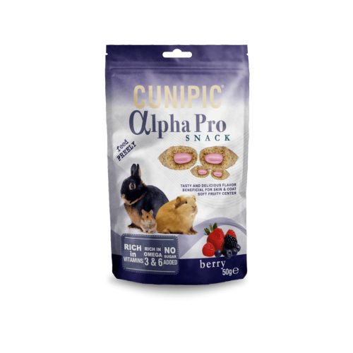 Cunipic | Alpha Pro | Jutalomfalat, Erdei gyümölcsös - felnőtt nyulaknak és rágcsálóknak - 50 g