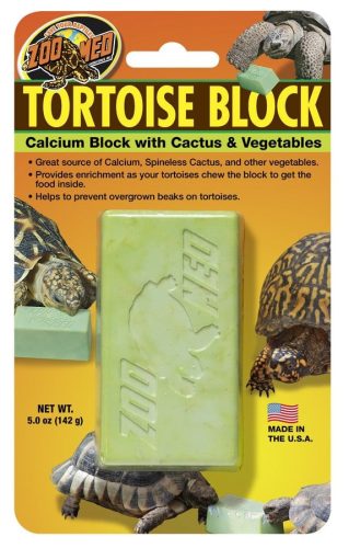 Zoo Med | Tortoise Block | Kalciumos ásványi blokk szárazföldi teknősöknek – 142 g